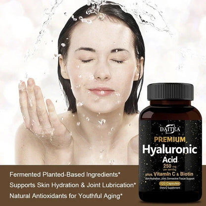 Hyaluronic Acid  Supplement | Contains Vitamin C and Biotin, Skin Moisturizing, Maintain Joint Health, Promote Hair Growth