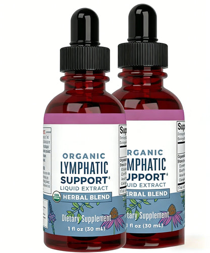 Lymphatic Support Drops Organic Lymphatic Cleanse Immune Support Supplement| Lymphatic Support with Echinacea 30 Servings