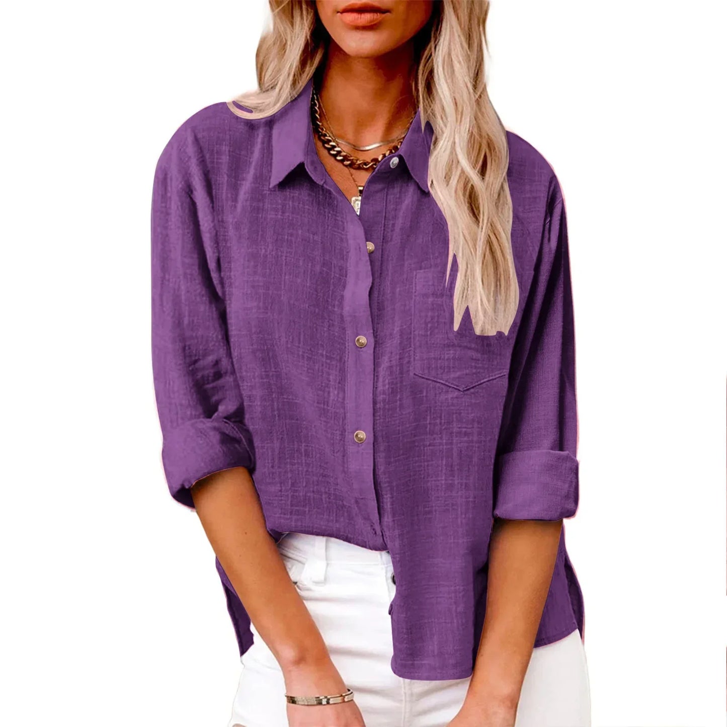 Cotton Linen Long Sleeve  T-Shirt Woman Clothes,Tshirt Elegant Casual Tops Tees Streetwear