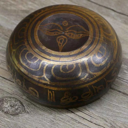 Tibetan Chime Singing Bowl Striker Handmade Buddha Yoga Meditation Sound Yoga Meditation Healing Copper Singing Bowl