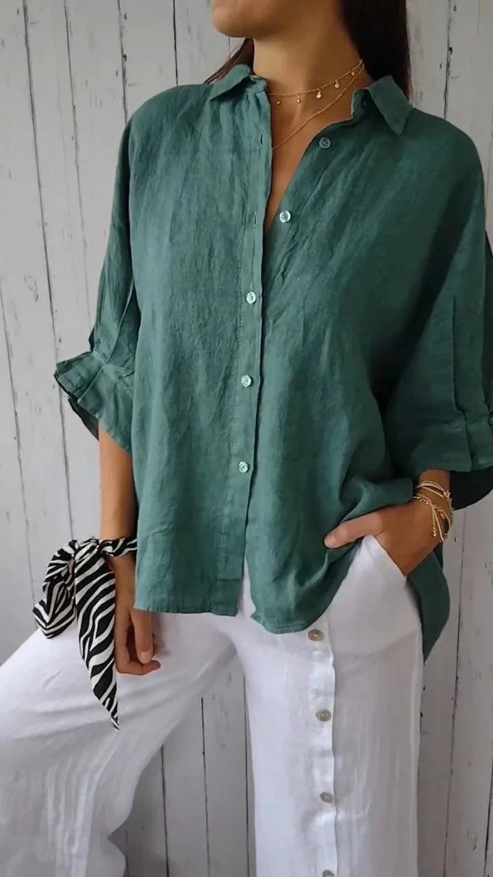 Summer Cotton Linen T Shirt Women Clothes Blusas Woman T-Shirts Loose Streetwear.