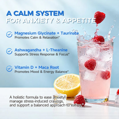 AHETE Adaptogenic Calm Drink Mix, Relaxation, Sleep Support & Mood Balance with Ashwagandha, Magnesium, L-Theanine & Vitamin D