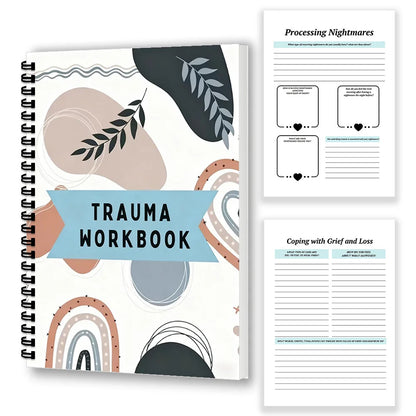 1PC Holistic Trauma Healing Workbook: Artistic Mental Health Journal for Trauma Survivors & Wellness Enthusiasts, Great for Mind