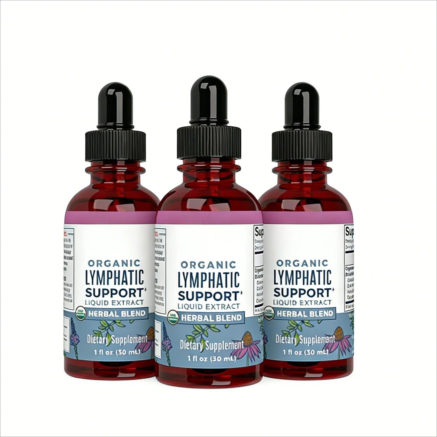 Lymphatic Support Drops Organic Lymphatic Cleanse Immune Support Supplement| Lymphatic Support with Echinacea 30 Servings