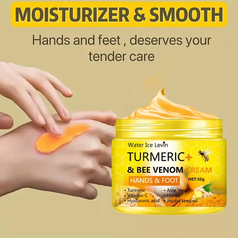 Turmeric Bee Venom Anti-Drying Crack Foot Cream Hand Cracked Repair Skin Removal Care Cream Dead Feet Hand Skin