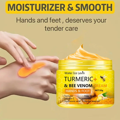 Turmeric Bee Venom Anti-Drying Crack Foot Cream Hand Cracked Repair Skin Removal Care Cream Dead Feet Hand Skin