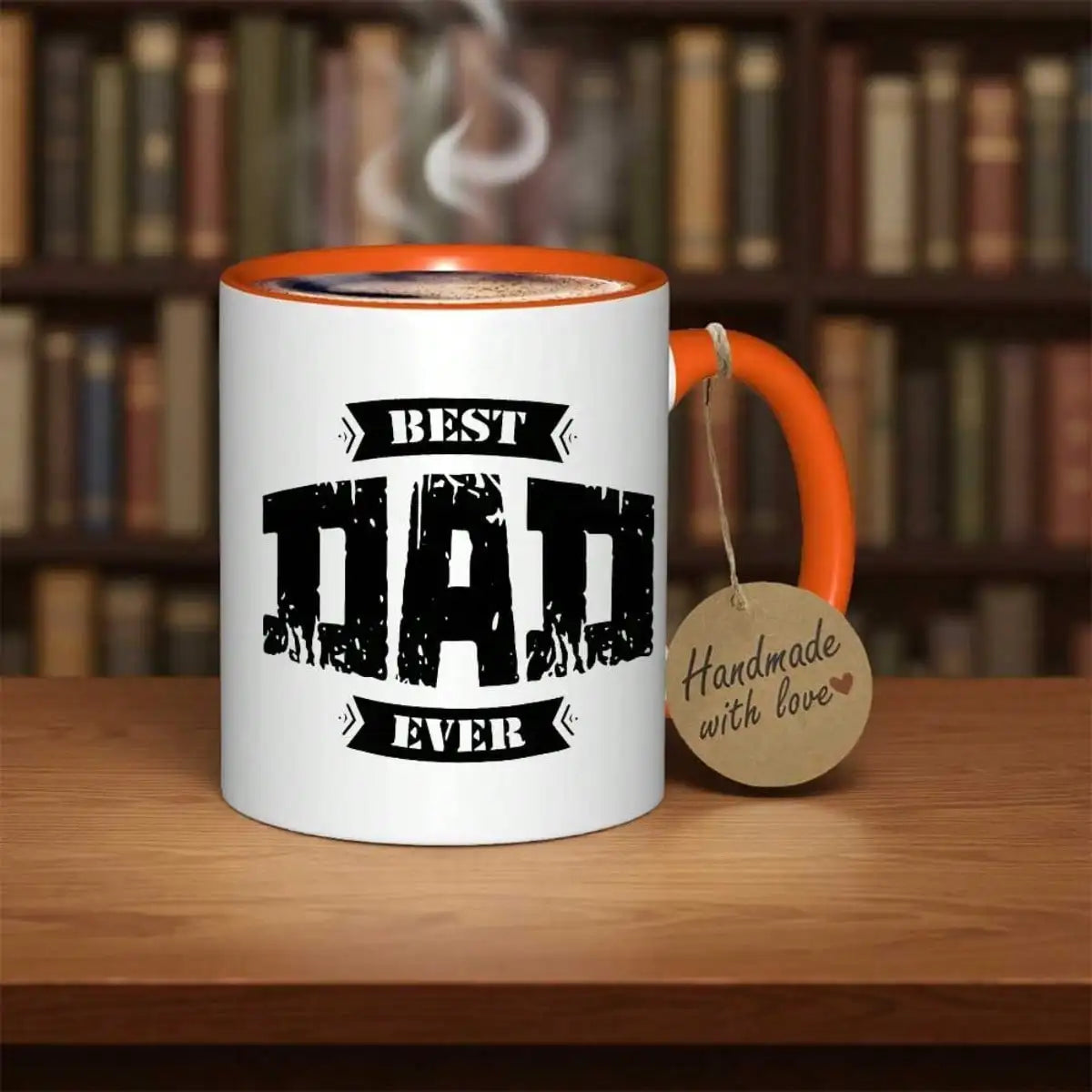 1pc 11oz the best mugs for dads forever-the perfect gift for Father's Day, birthdays, Christmas, New Year's, and Valentine's Day