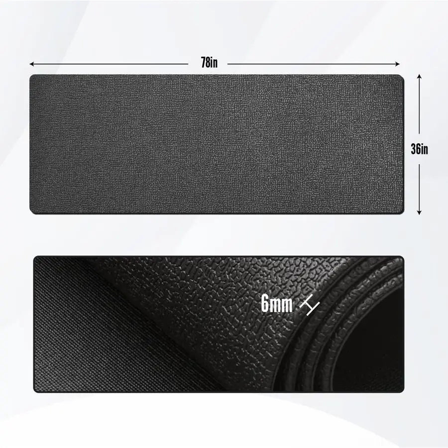 36 x 78 Durable AntiSlip Workout Mat 1 4 Thick Ultimate Floor Protection, NoiseReducing,TearResistant AllPurpose Exercise Mat fo