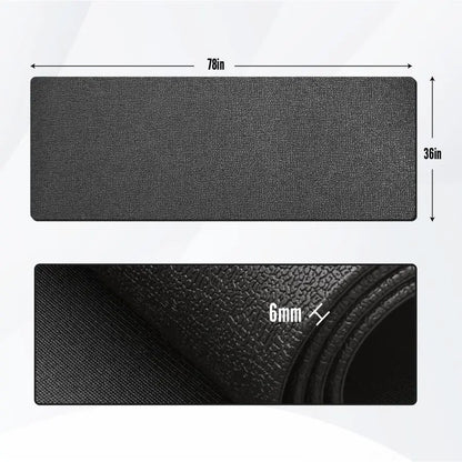 36 x 78 Durable AntiSlip Workout Mat 1 4 Thick Ultimate Floor Protection, NoiseReducing,TearResistant AllPurpose Exercise Mat fo