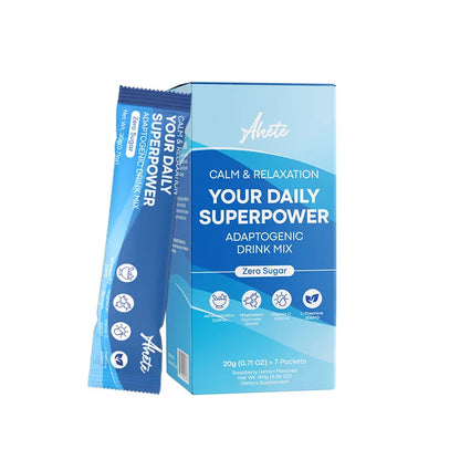 AHETE Adaptogenic Calm Drink Mix, Relaxation, Sleep Support & Mood Balance with Ashwagandha, Magnesium, L-Theanine & Vitamin D