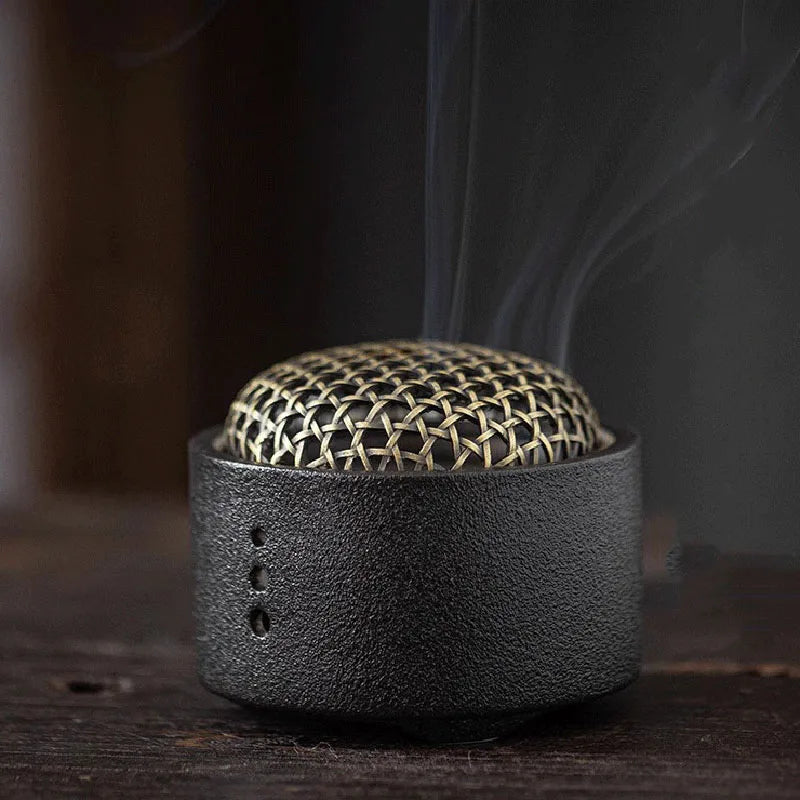 Creative ceramic incense pedestal - Home indoor deodorizing incense burner - Aromatherapy yoga atmosphere plate incense burner