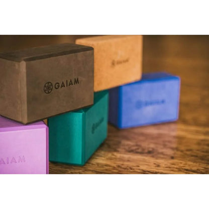 Cork Yoga Brick  ,9"L x 3"W x 5.5"Th