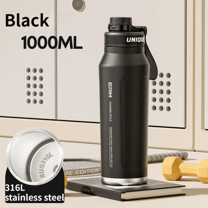 Waterbottle Stainless Steel Tumble Large Capacity Insulated Flasks Cycling Sports Portable Water Bottle for Men
