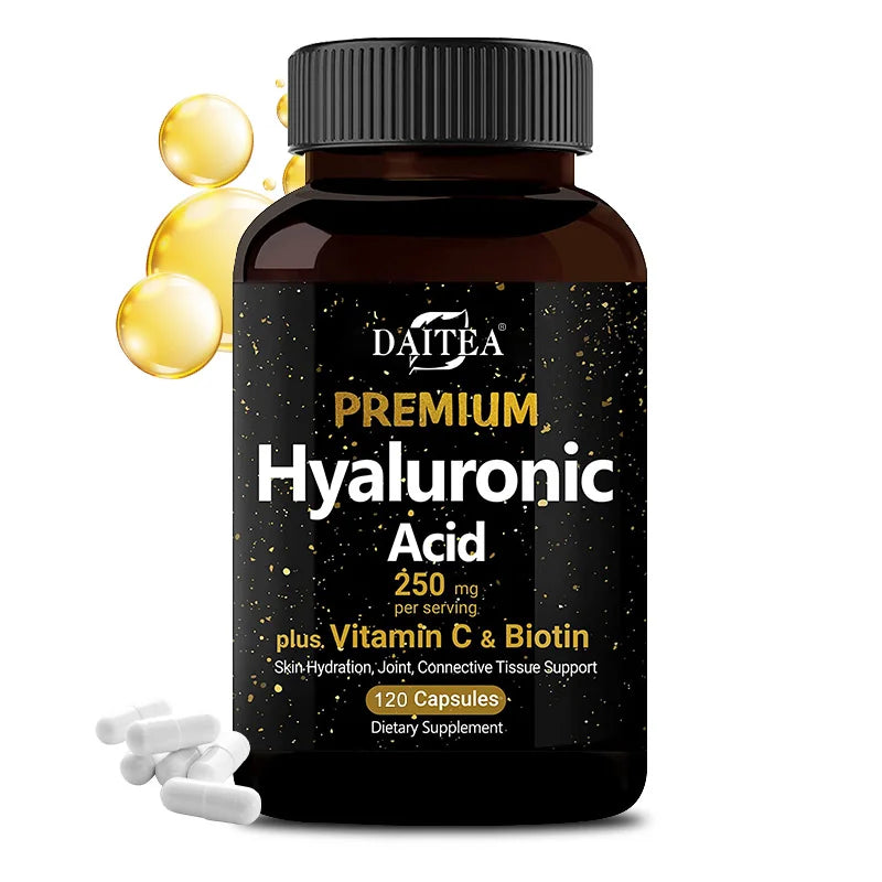 Hyaluronic Acid  Supplement | Contains Vitamin C and Biotin, Skin Moisturizing, Maintain Joint Health, Promote Hair Growth