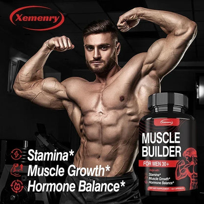 Muscle Supplement - Muscle Mass Increase, Anabolic Activity Support,Muscle Development,Increased Strength - 120 Capsules