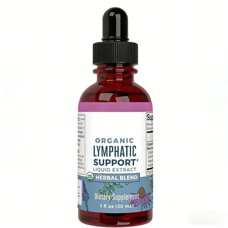 Lymphatic Support Drops Organic Lymphatic Cleanse Immune Support Supplement| Lymphatic Support with Echinacea 30 Servings
