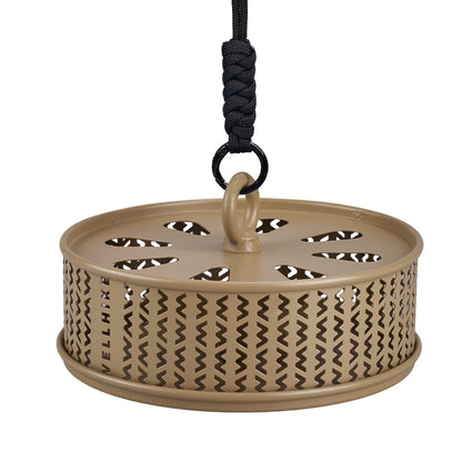 Hollow Mosquitoes Coil Tray with Cover Mosquito  Incense Box Metal  Incense Coil Burner for Outdoor Camping