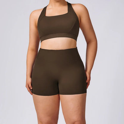 Yoga Set Plus Size for Women Workout Gym Set Sport Jacket Leggings Running Shorts Tracksuit Clothes for Big Size Flared Pants