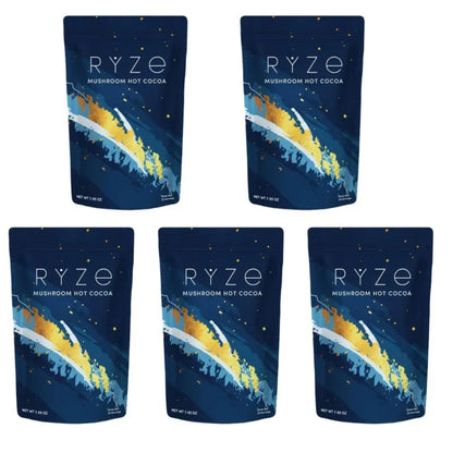 Mushroom Cocoa Powder Sleep Supplement with 6 Adaptogenic Mushroom Blend Reishi L-Theanine and Glycine To Help Fall Asleep
