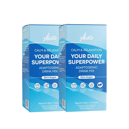 AHETE Adaptogenic Calm Drink Mix, Relaxation, Sleep Support & Mood Balance with Ashwagandha, Magnesium, L-Theanine & Vitamin D