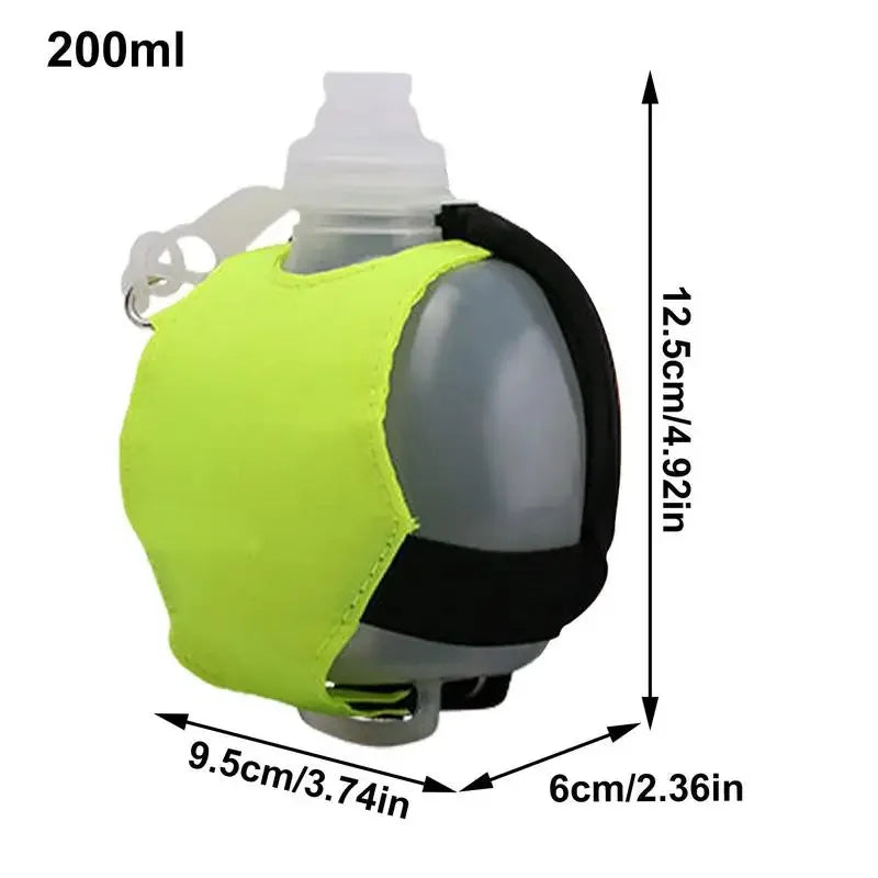 Sport Wrist Silicone Running Water Bottle Wearable Hands Free Sports Bottle Fordable Leak proof