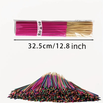 140pcs Scented Incense Sticks Set – Cherry, Ocean, Sandalwood Aromas