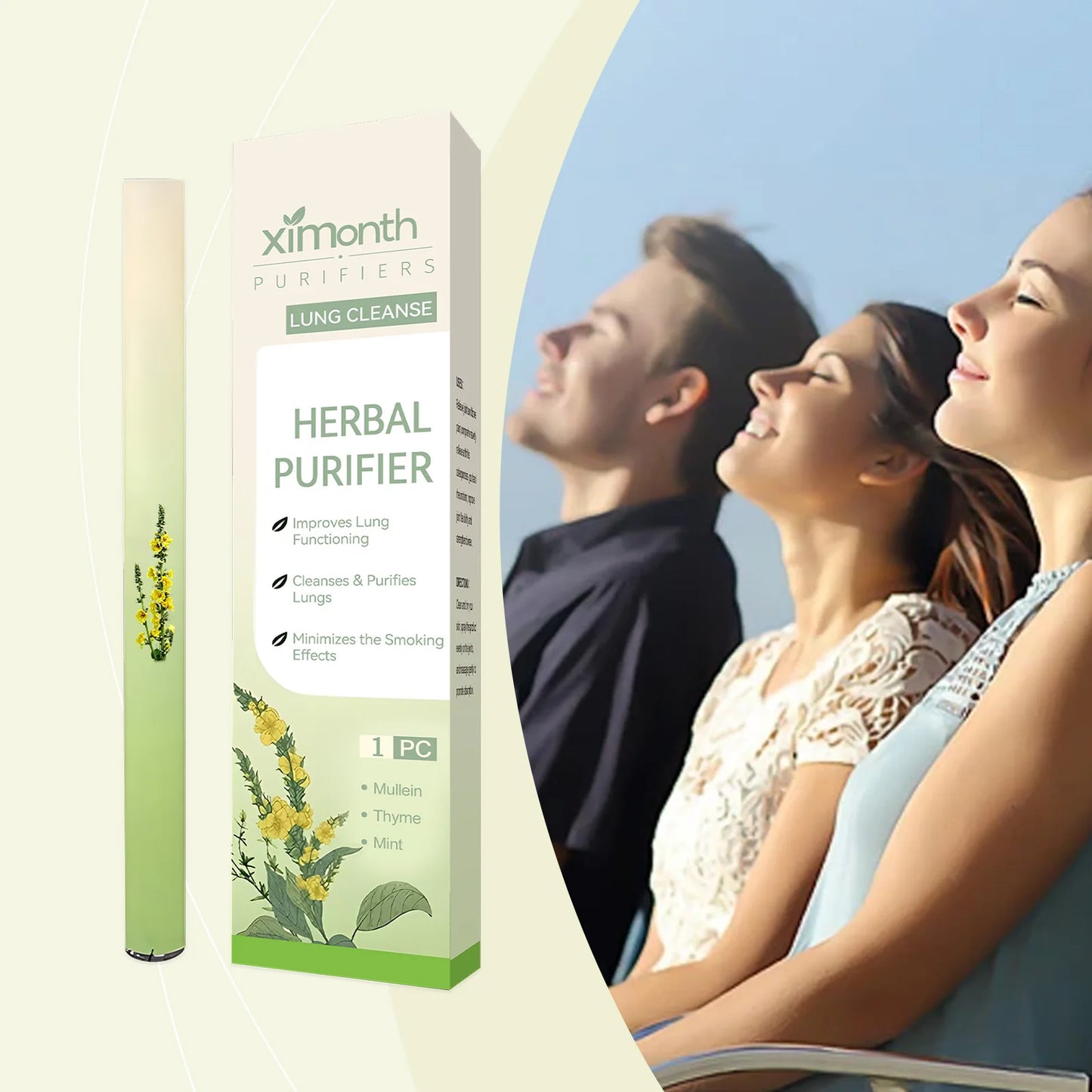 Herbal Purifier Improving Sleep Melatonin Diffusion Pen Lung Cleansing Nasal Aspirator Long-Lasting Quit Smoking Stick Diffuser