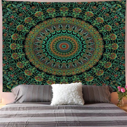 Indian Mandala Wall Hanging Tapestry Boho Wall Cloth Tapestries Decor Psychedelic Hippie Bohemia Wall Carpet Bedroom Decoration
