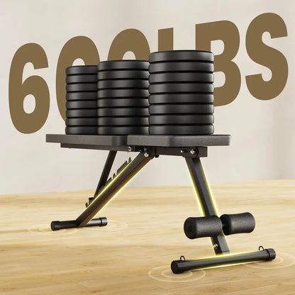 Weight Bench for Home Gym, 7 Backrests Foldable Workout Bench for Dumbbell Exercise Full Body Exercise, Compact for Small Spaces