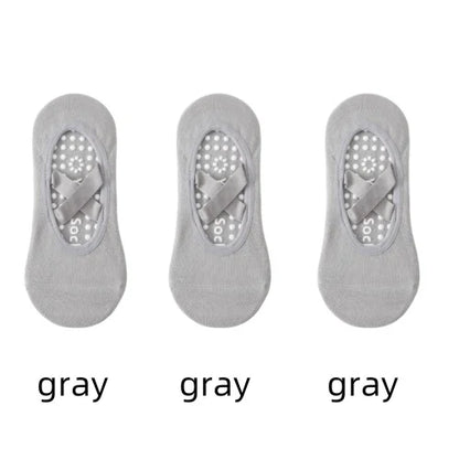 1/ 3Pair Professional Women Yoga Sock Silicone Anti-slip Ballet Pilates Socks Women Backless Breathable Bandage Yoga Sport Socks