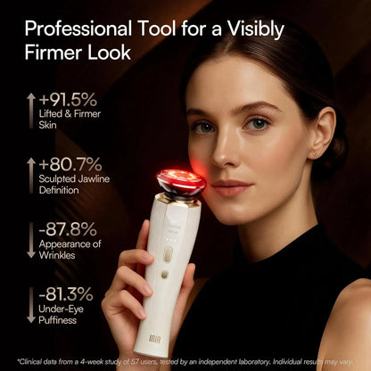 3-in-1 Red Light Therapy Device for Face and Neck: Lift, Firm, and Enhance Skin with Adjustable Modes