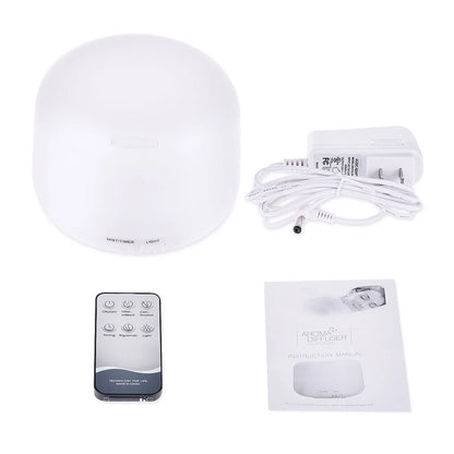 EU Plug Essential Oil Burner Remoto Control Cool Mist Humidifier Night Light Aromatherapy Diffuser Purifier