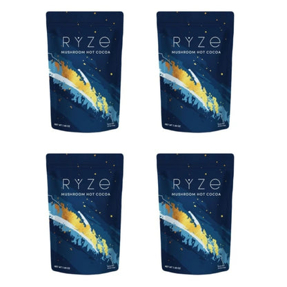 Mushroom Cocoa Powder Sleep Supplement with 6 Adaptogenic Mushroom Blend Reishi L-Theanine and Glycine To Help Fall Asleep