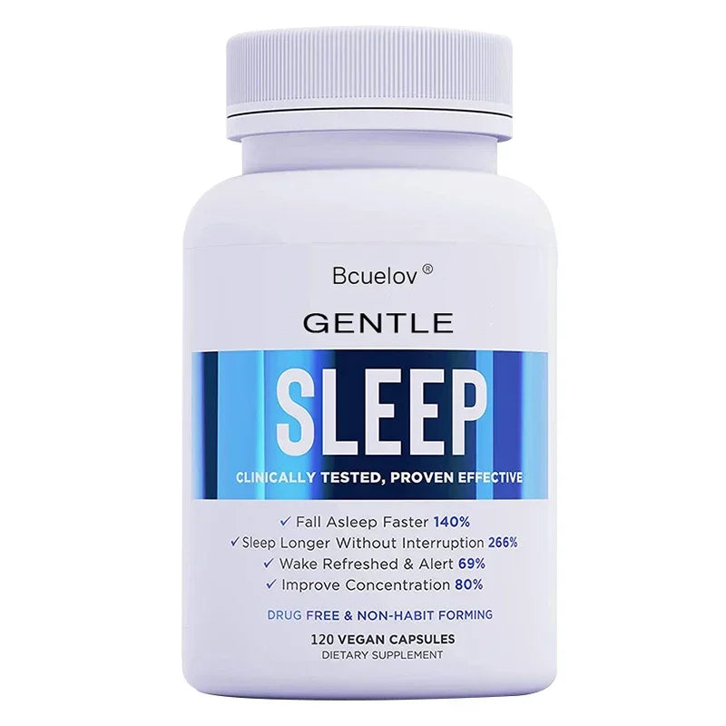 Sleep Supplement - with Magnesium, Combats Nighttime Sleep, Restores Sleep Quality, Prolongs Sleep Time, and Relieves Stress
