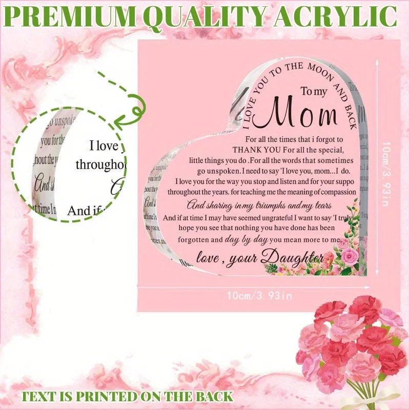 Mom Heart Keepsake - Perfect Birthday & Mother's Day Gift