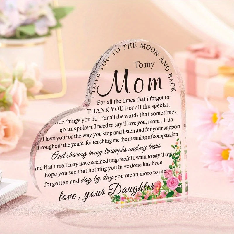 Mom Heart Keepsake - Perfect Birthday & Mother's Day Gift