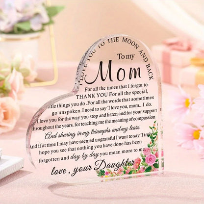 Mom Heart Keepsake - Perfect Birthday & Mother's Day Gift