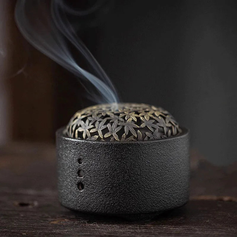 Creative ceramic incense pedestal - Home indoor deodorizing incense burner - Aromatherapy yoga atmosphere plate incense burner