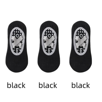 1/ 3Pair Professional Women Yoga Sock Silicone Anti-slip Ballet Pilates Socks Women Backless Breathable Bandage Yoga Sport Socks