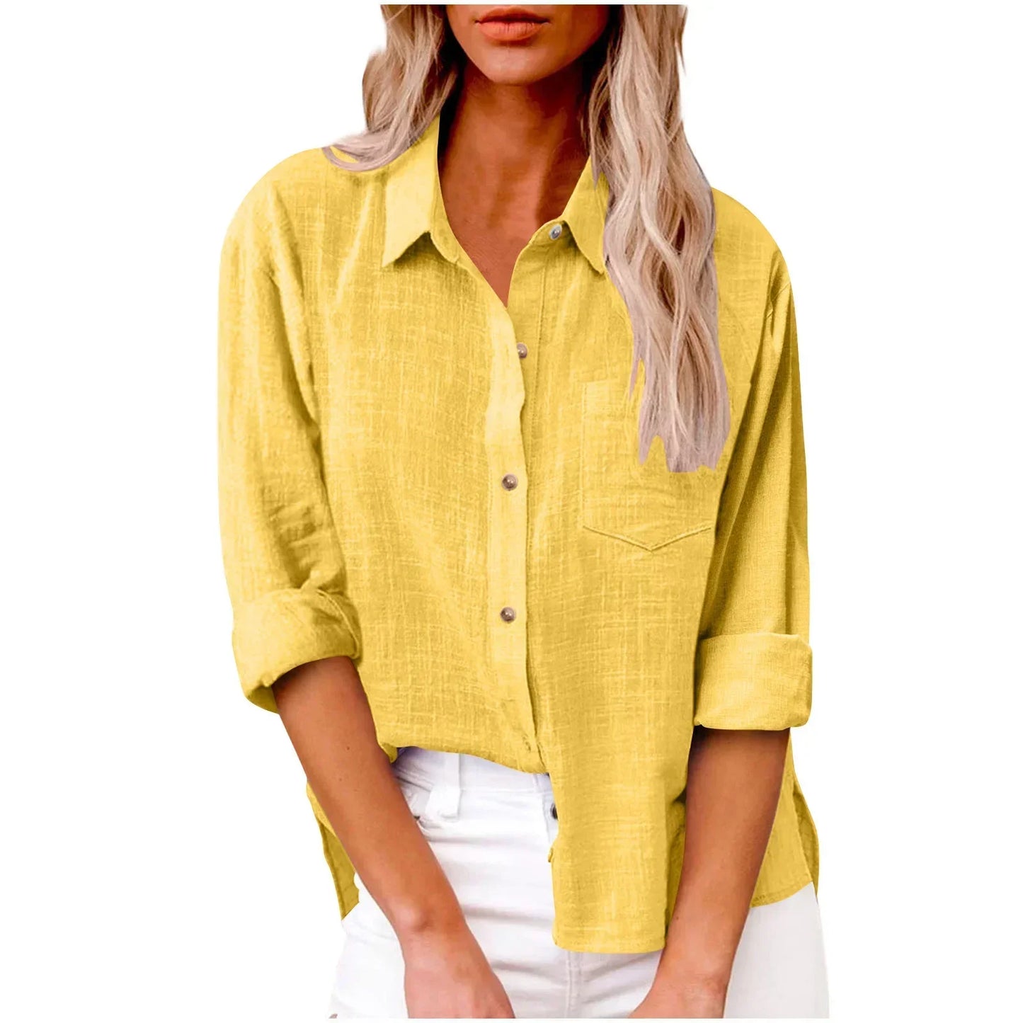 Cotton Linen Long Sleeve  T-Shirt Woman Clothes,Tshirt Elegant Casual Tops Tees Streetwear