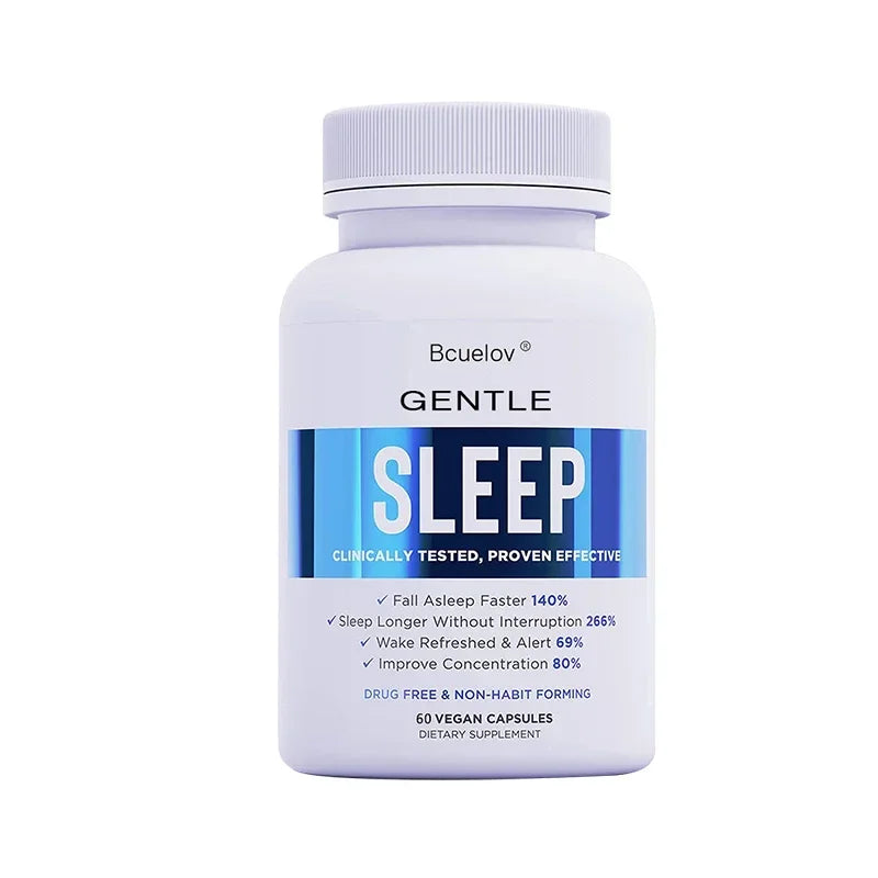 Sleep Supplement - with Magnesium, Combats Nighttime Sleep, Restores Sleep Quality, Prolongs Sleep Time, and Relieves Stress