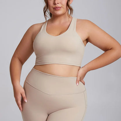 Yoga Set Women Plus Size Workout Oufit Women Sports Bra Gym Leggings Super Stretch Fitness Suit 3XL Women Activewear