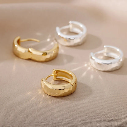 Gold Color Small Hoop Earrings for Women Stainless Steel Silver Color