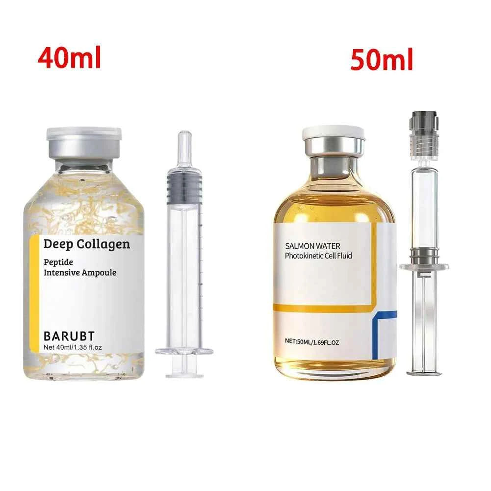 Korean Silk Collagen Essence Serum Deep Peptide Intensive Revitalizing Face Cream Anti-Wrinkle Firming Lifting Skin Care