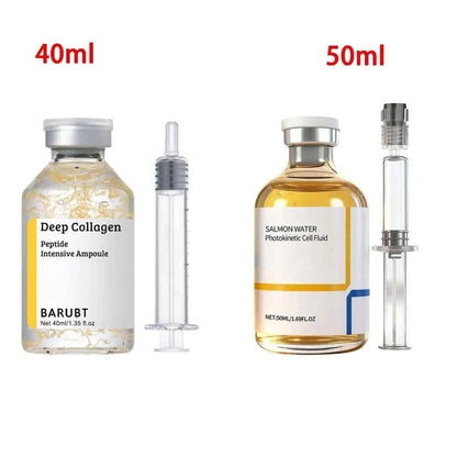 Korean Silk Collagen Essence Serum Deep Peptide Intensive Revitalizing Face Cream Anti-Wrinkle Firming Lifting Skin Care
