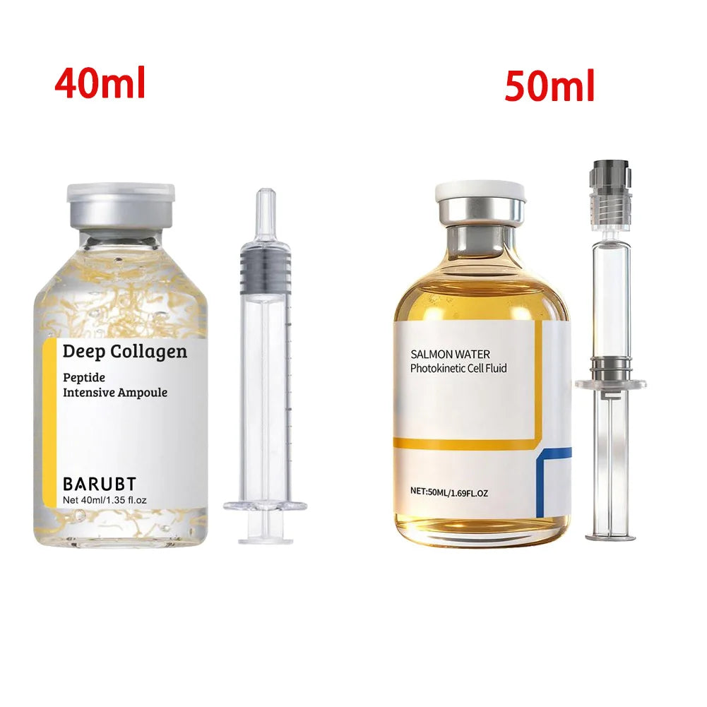 Korean Silk Collagen Essence Serum Deep Peptide Intensive Revitalizing Face Cream Anti-Wrinkle Firming Lifting Skin Care