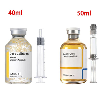 Korean Silk Collagen Essence Serum Deep Peptide Intensive Revitalizing Face Cream Anti-Wrinkle Firming Lifting Skin Care