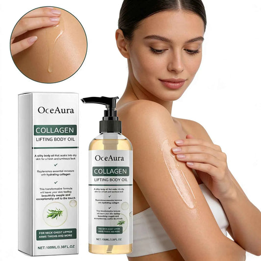 Collagen Firming Body Oil 100ml Enhance Skin Elasticity & Tighten Deep Hydration Moisturizing Refreshing Rosemary Non-Greasy Oil
