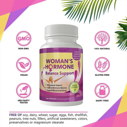 Nutritional Supplement for Women - Helps Relieve Menopause, Balance Endocrine System, Support Energy and Improve Mood